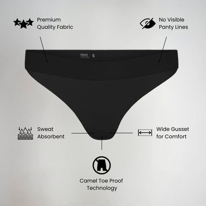 Olora Invisible Camel Toe Thong Low Rise