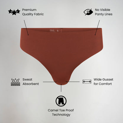 Olora Invisible Camel Toe Thong High Rise