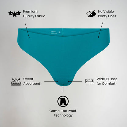 Olora Invisible Camel Toe Thong Mid Rise